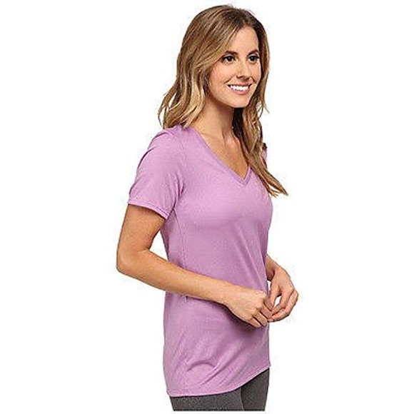 Nike Dri-Fit V-Neck Violet Shock - Picture 2 of 3